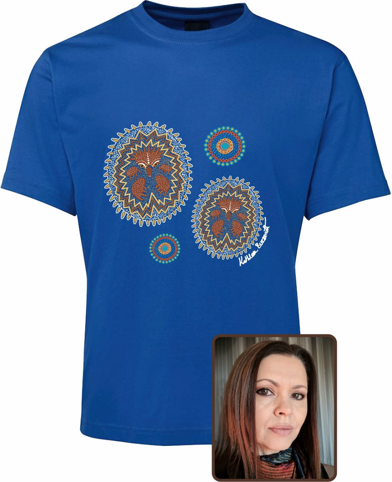 T Shirt ADULT Regular Fit - Kathleen Buzzacott, Echidna Design