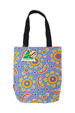 Family Camping Cotton Tote Bag Small