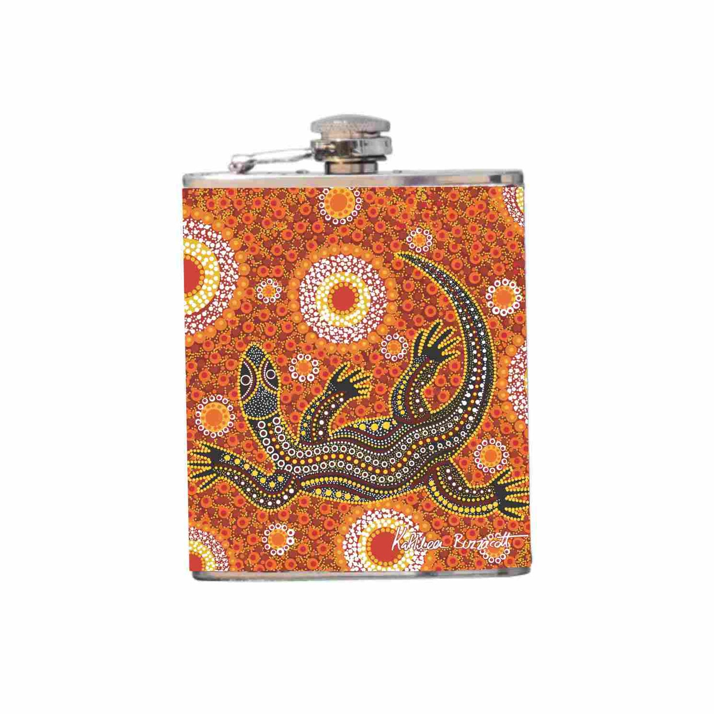 Aboriginal Design Hip Flask 180ml