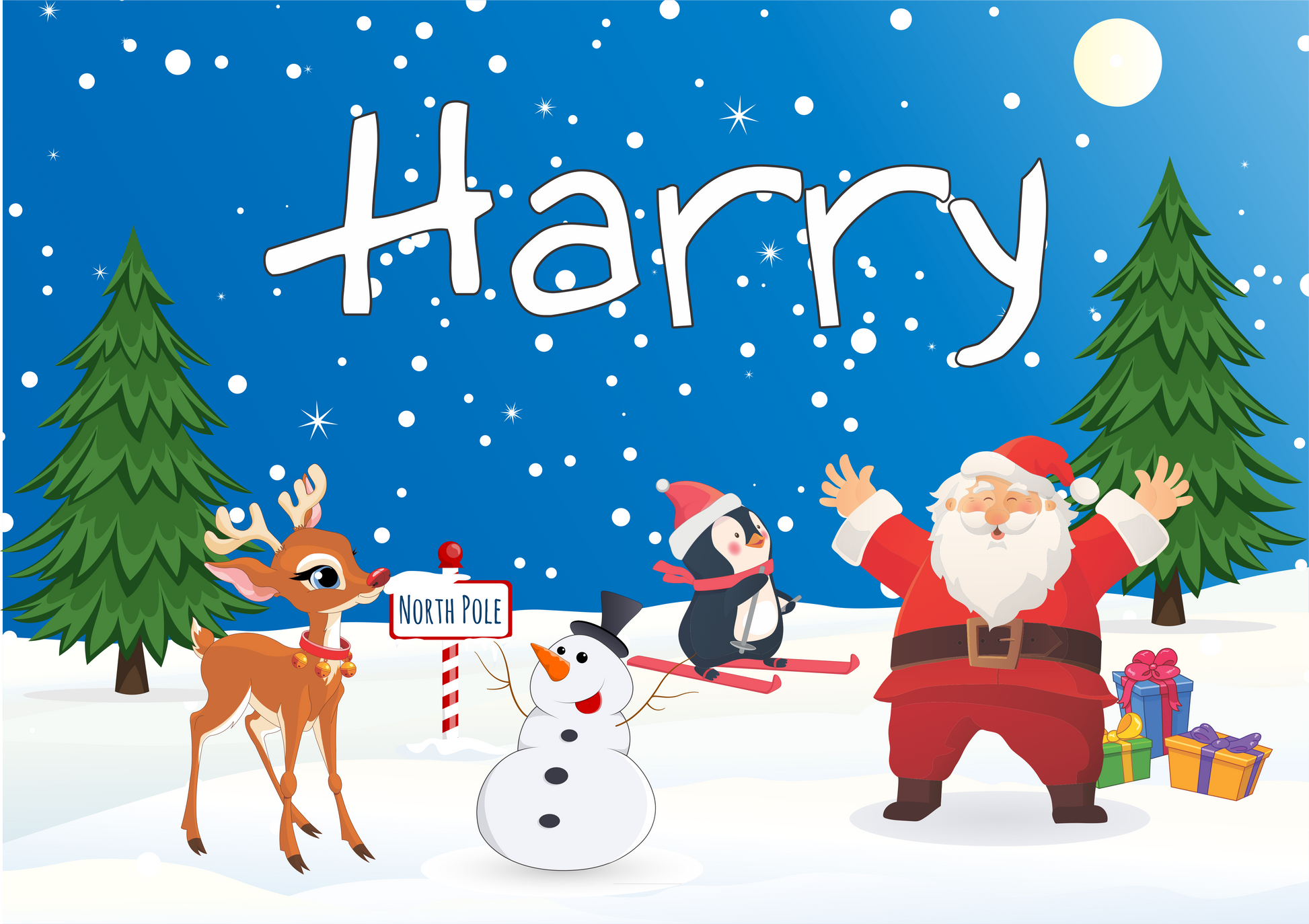 Kids Personalised Christmas Placemat FDG26-22-24100 - fair-dinkum-gifts