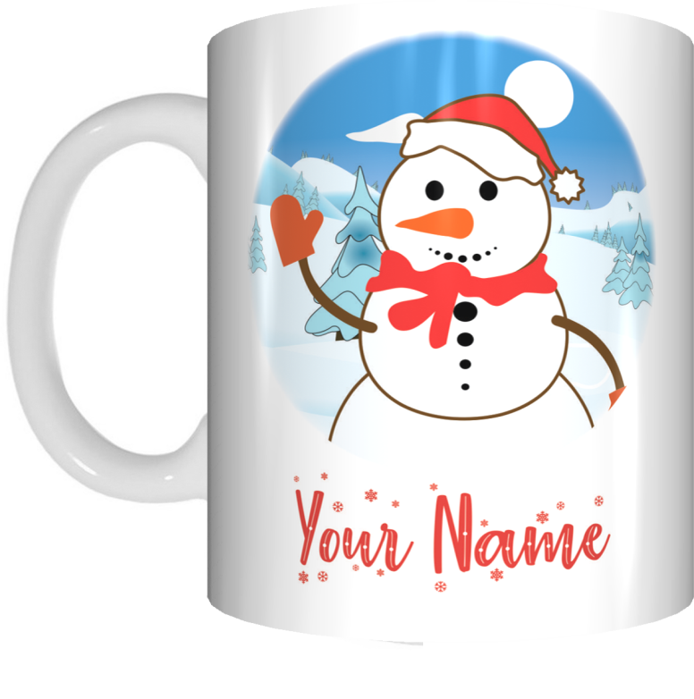 KIDS Christmas Personalised Name Mug XMAS Gift for Children Customised With Own Name - fair-dinkum-gifts
