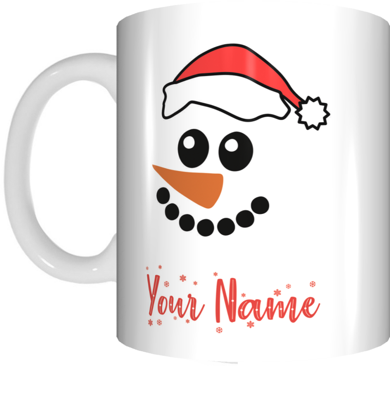 KIDS Christmas Personalised Name Mug XMAS Gift for Children Customised With Own Name - fair-dinkum-gifts
