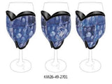 Oorany Arts Aboriginal Wine Glass Holder Cooler Single - fair-dinkum-gifts