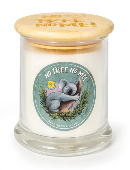KOALA FOUNDATION EUCALYPTUS SCENTED CANDLE NO TREE NO ME - fair-dinkum-gifts