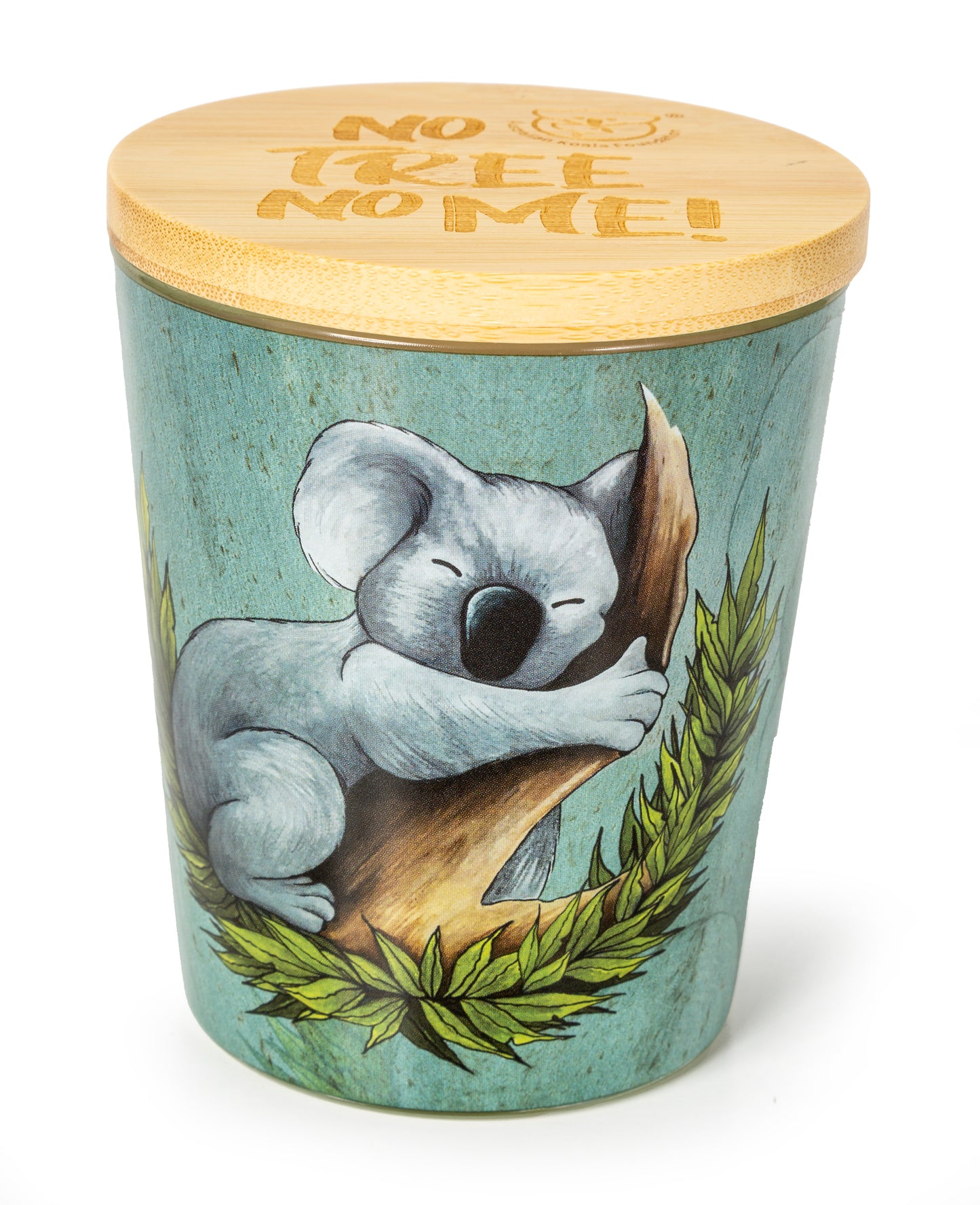 KOALA FOUNDATION EUCALYPTUS SCENTED CANDLE NO TREE NO ME - fair-dinkum-gifts