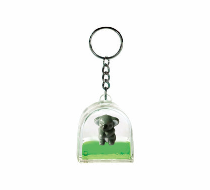 Oily Tower Key Rings Aussie Gifts Souvenirs Coloured Liquid with Animal Floater Keyrings - fair-dinkum-gifts