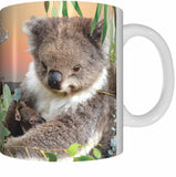 KOALA NURSERY Mug Cup 300ml Gift Native Aussie Australia Animal Wildlife Birds Baby Koalas Joeys - fair-dinkum-gifts