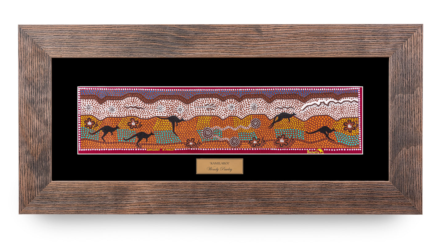 Bulurru Aboriginal Art Canvas Print Unstretched - Kamilaroi By Wendy Pawley