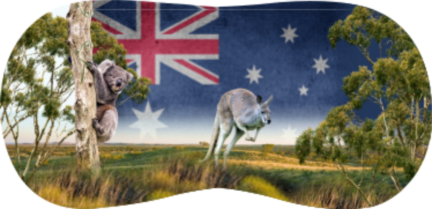 Glasses Case Neoprene w/Belt Clip Aussie Designs Australian Themes Animals Souvenirs