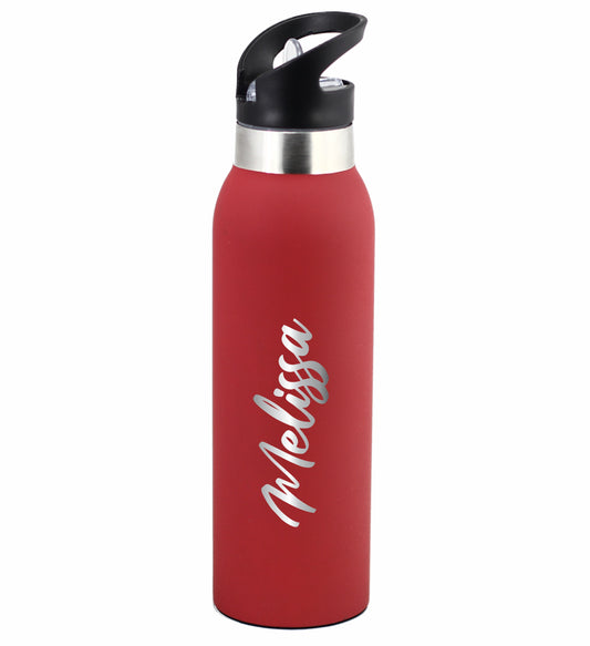 Personalised Drink Bottle 500ml Stainless Steel Laser Engraved Choose Your Colour - fair-dinkum-gifts