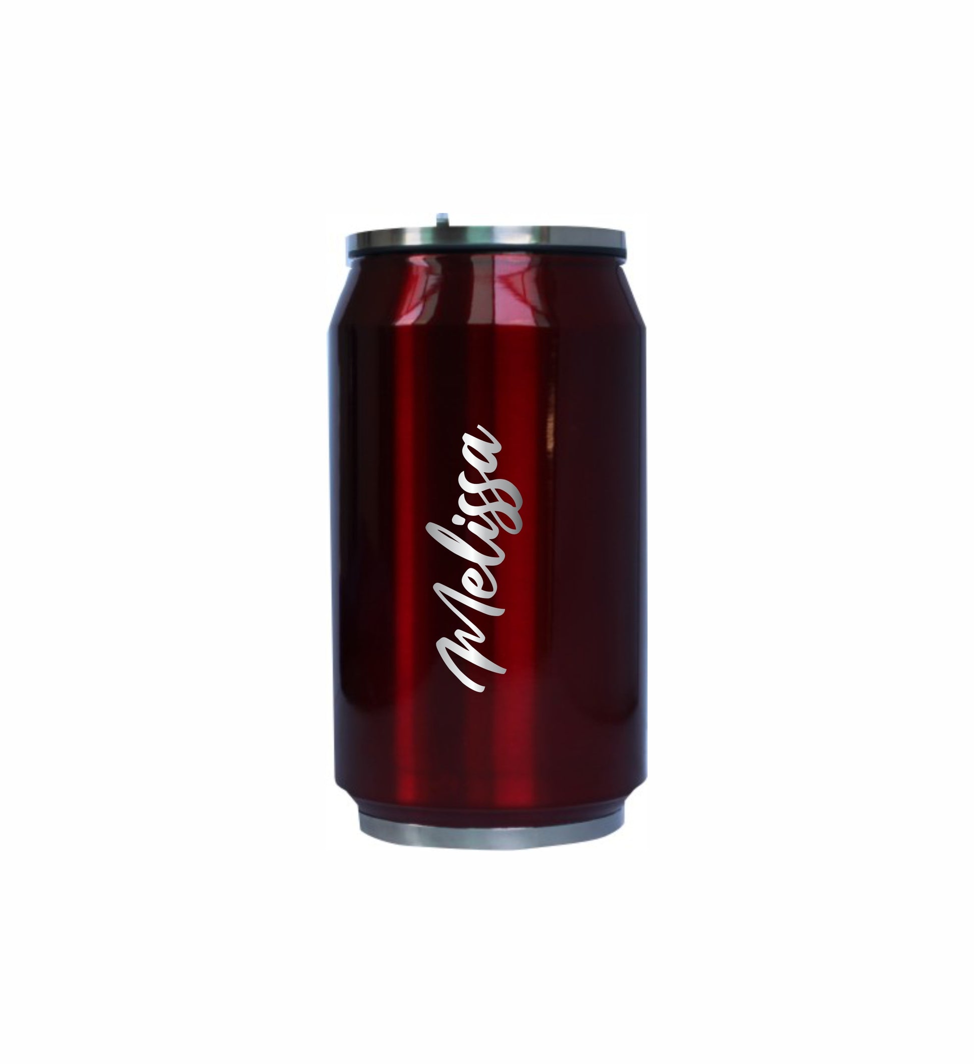 Personalised Thermal Sipper Cans 330 ml or 500ml Stainless Steel Laser Engraved Choose Your Colour - fair-dinkum-gifts