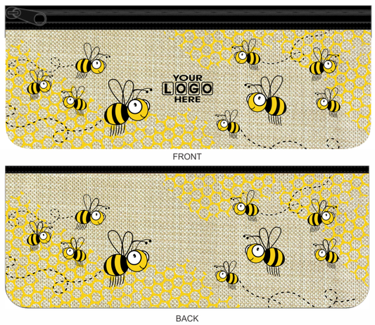 Large Neoprene Pencil Case Stationery or Make Up Bag Australian Travel Case Aussie Design - fair-dinkum-gifts