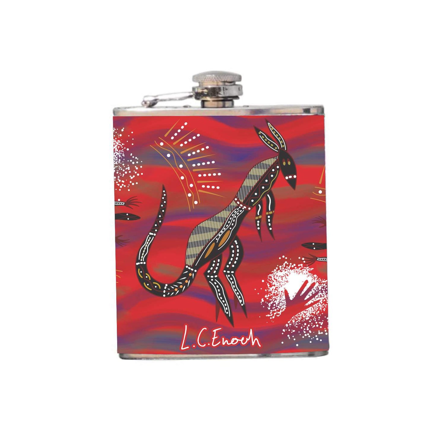 Aboriginal Design Hip Flask 180ml