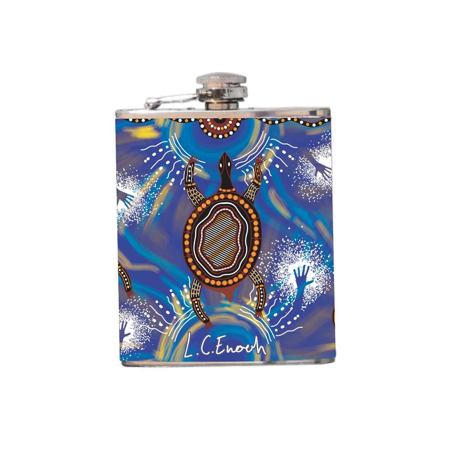 Aboriginal Design Hip Flask 180ml
