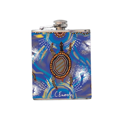 Aboriginal Design Hip Flask 180ml