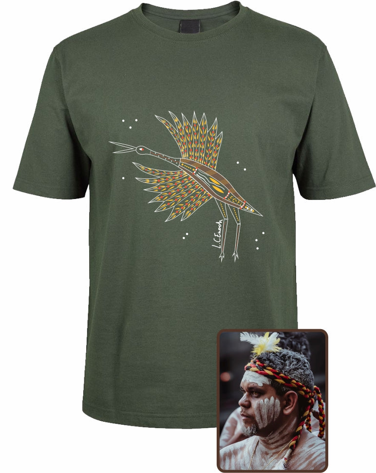 T Shirt ADULT Regular Fit - Louis Enoch, Brolga Design