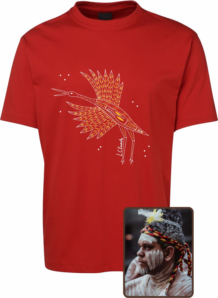 T Shirt ADULT Regular Fit - Louis Enoch, Brolga Design