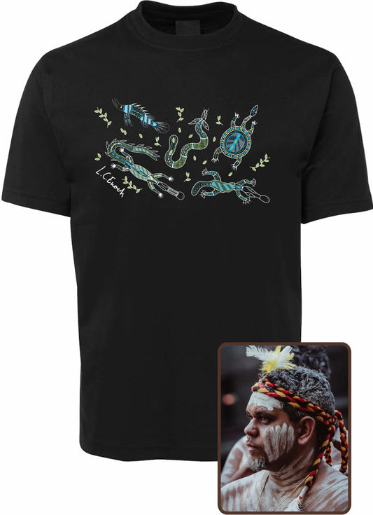 T Shirt ADULT Regular Fit - Louis Enoch, Freshwater Totems Design
