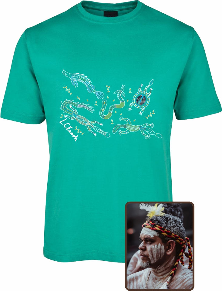 T Shirt ADULT Regular Fit - Louis Enoch, Freshwater Totems Design