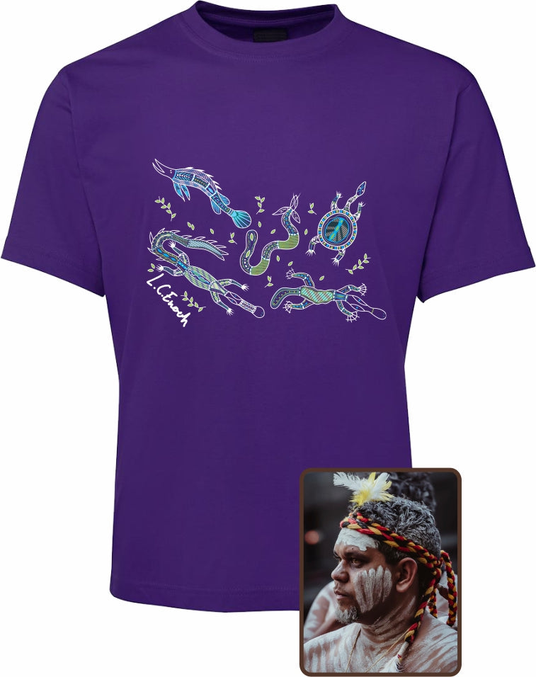 T Shirt ADULT Regular Fit - Louis Enoch, Freshwater Totems Design