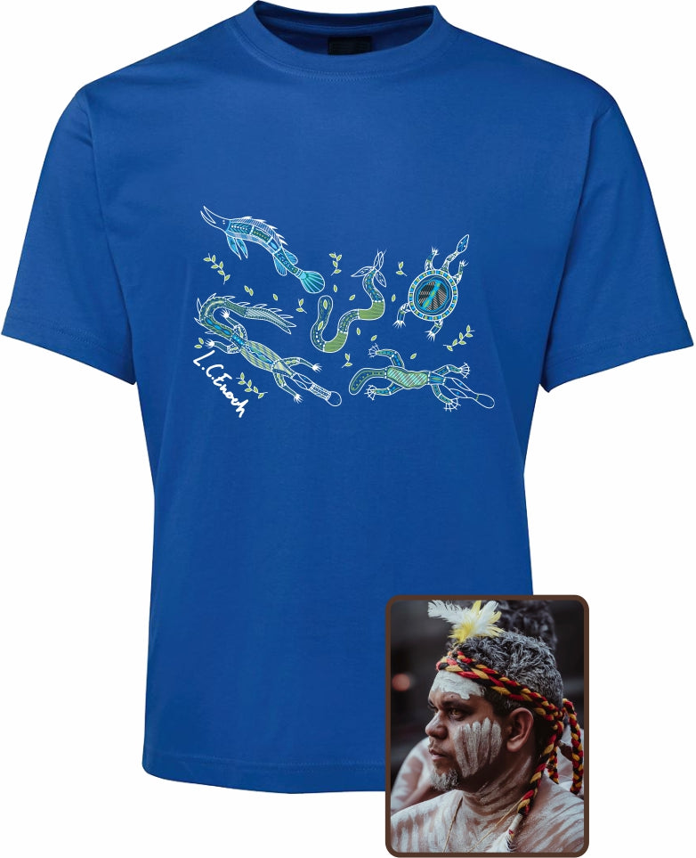 T Shirt ADULT Regular Fit - Louis Enoch, Freshwater Totems Design