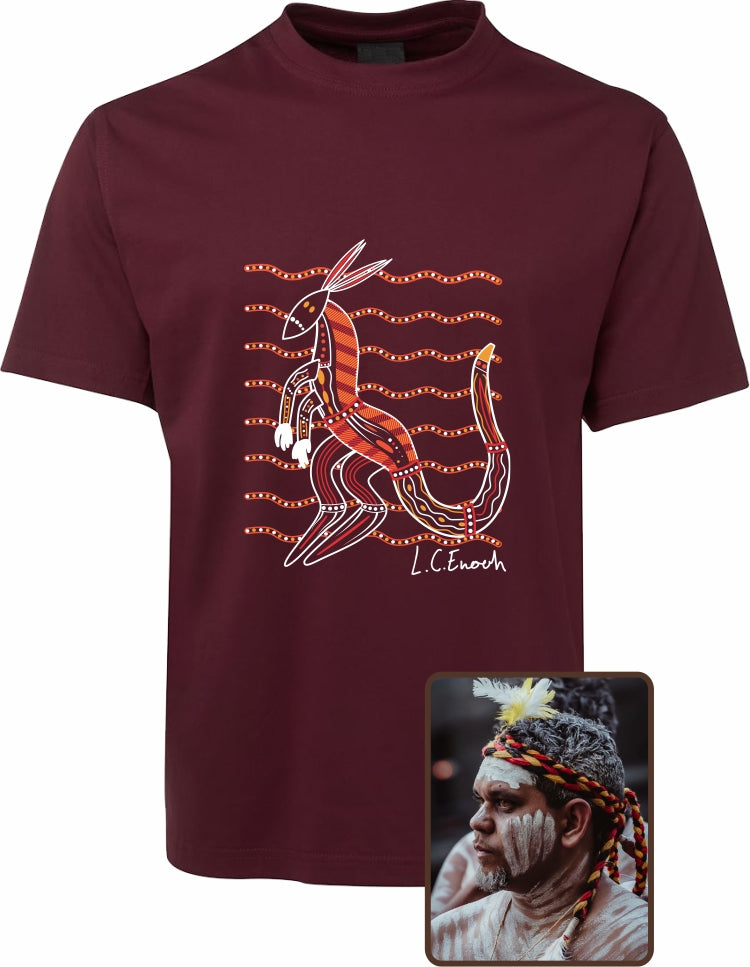 T Shirt ADULT Regular Fit - Louis Enoch, Kangaroo Design