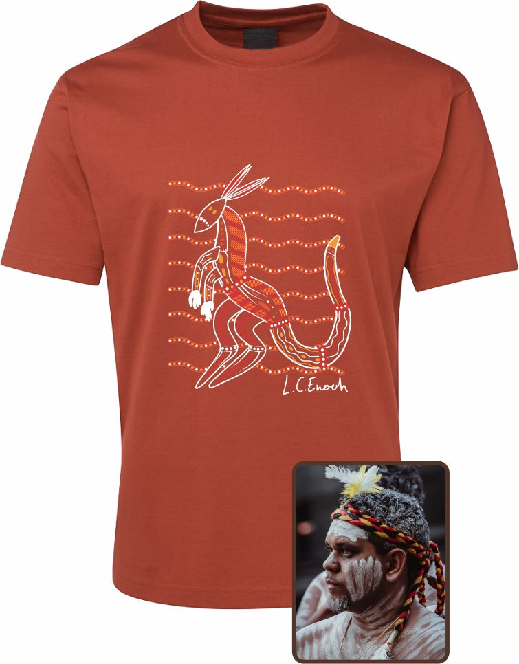 T Shirt ADULT Regular Fit - Louis Enoch, Kangaroo Design