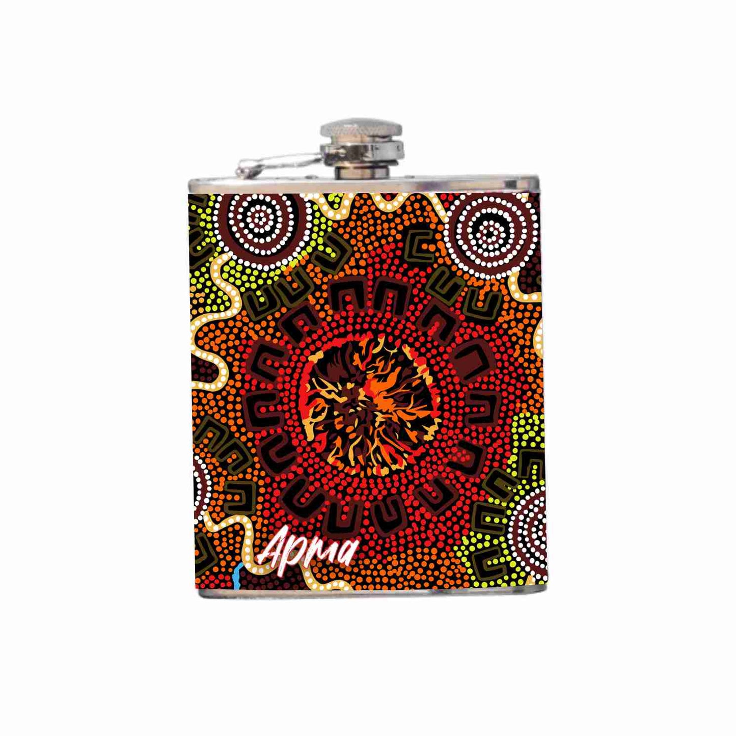 Aboriginal Design Hip Flask 180ml