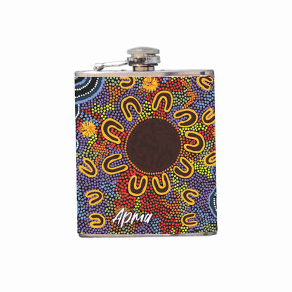 Aboriginal Design Hip Flask 180ml