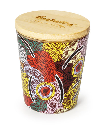 Bulurru Aboriginal Soy Candle Mans Ceremony Vanilla Caramel - fair-dinkum-gifts