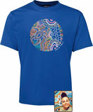 T Shirt ADULT Regular Fit - Marie Nean, Gurruu Gali Waraba (Deep Water Turtle) Design