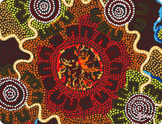 Cork Placemats with Aboriginal Designs