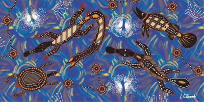 MICROFIBRE BEACH TOWELS - ABORIGINAL DESIGNS