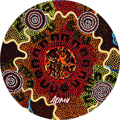 Aboriginal Ceramic Coasters - Set of 4