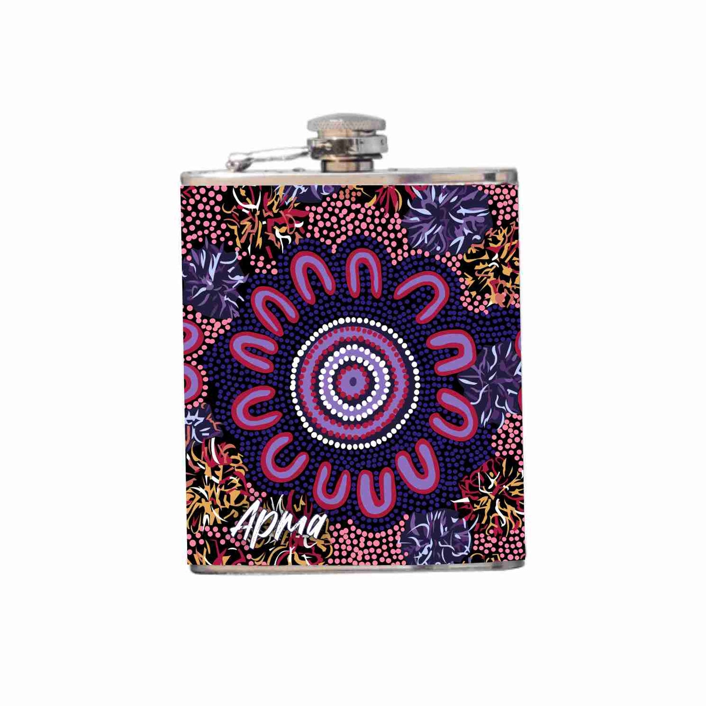 Aboriginal Design Hip Flask 180ml