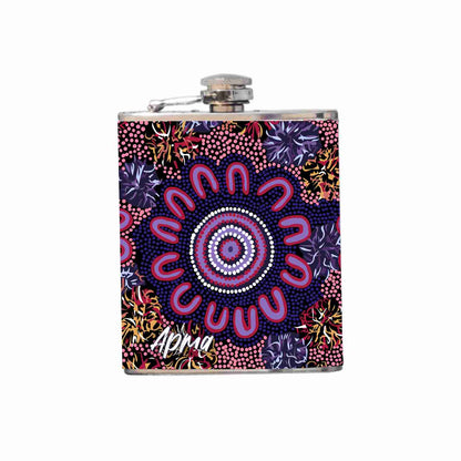 Aboriginal Design Hip Flask 180ml