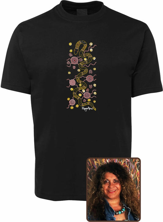 T Shirt ADULT Regular Fit - Merryn Apma, Snake Design