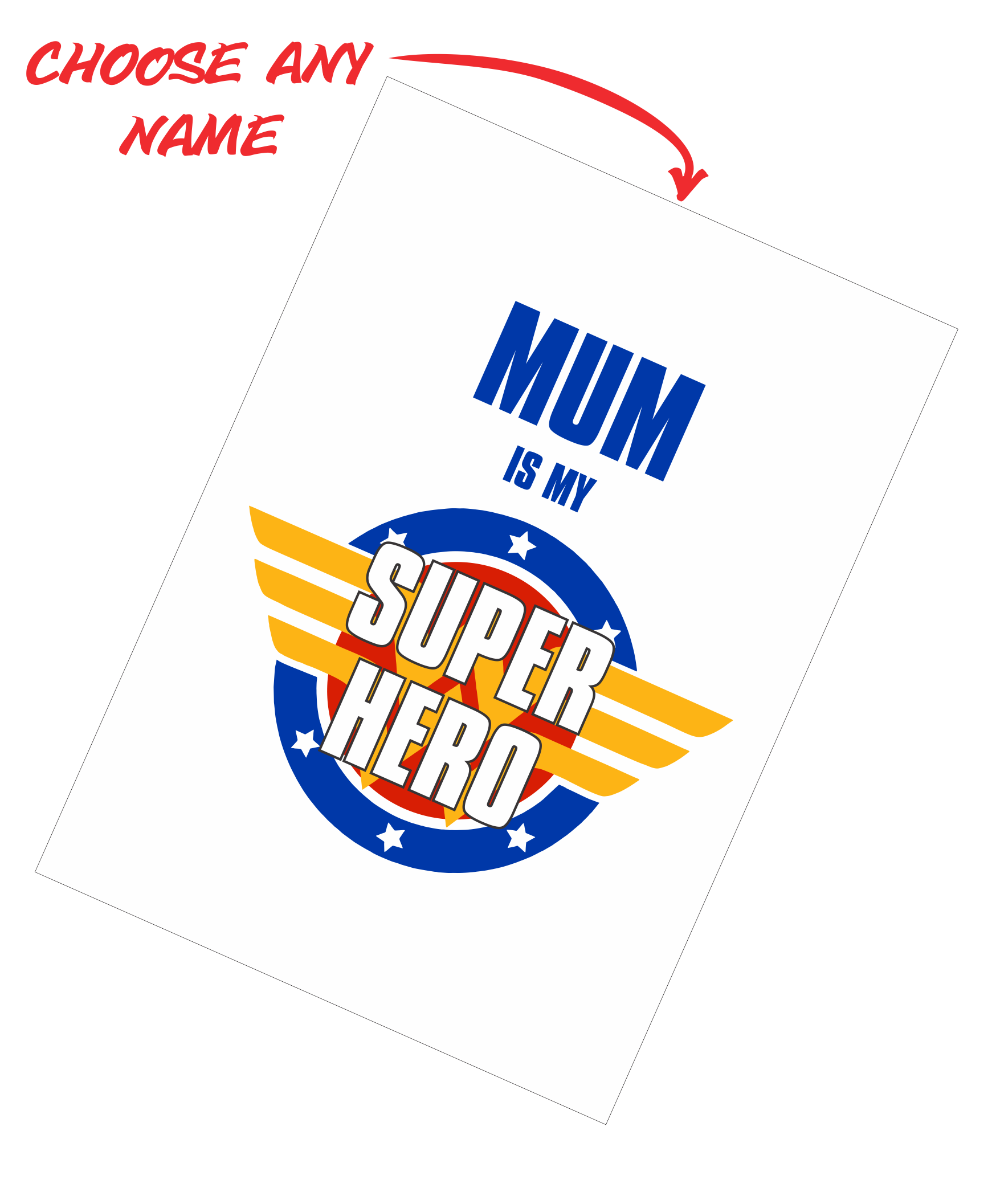 Mother's Day Teatowel - Mum Is My Super Hero FDG03-03-20007 - fair-dinkum-gifts