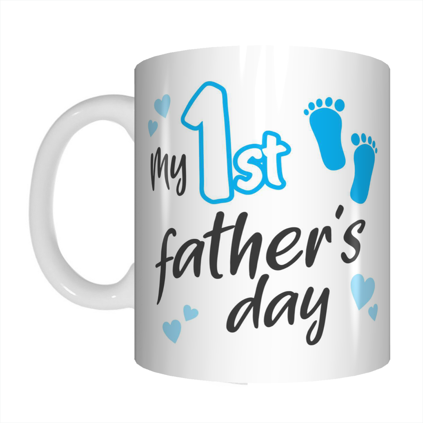 My First Father's Day Dad Coffee Mug Gift From Son With Footprints FDG07-92-26017 - fair-dinkum-gifts