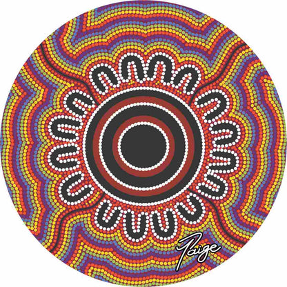 Aboriginal Ceramic Coasters - Set of 4