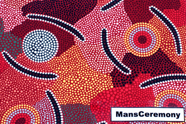 Mans Ceremony Red Chiffon Sarong