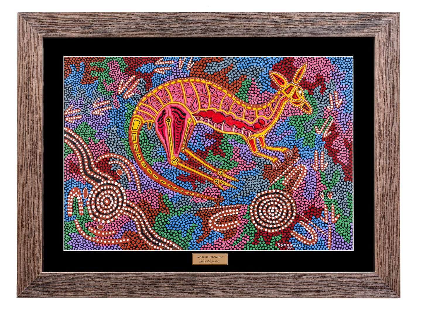 Bulurru Aboriginal Art Canvas Print Unstretched - Marloo Dreaming By Daniel Goodwin Tjinta Tjinta