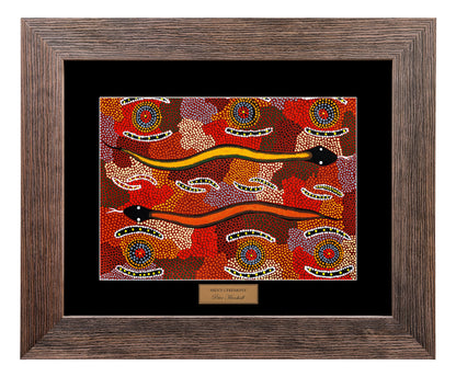 Bulurru Aboriginal Art Canvas Print Unstretched - Man's Ceremony By Peter Marshall