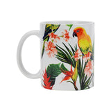 Ceramic Mug Multicolour Parrot - Red Earth Market