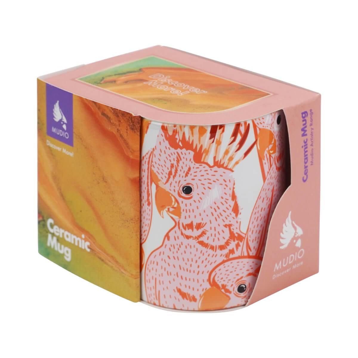 Ceramic Mug Pink Cockatoo - Red Earth Market