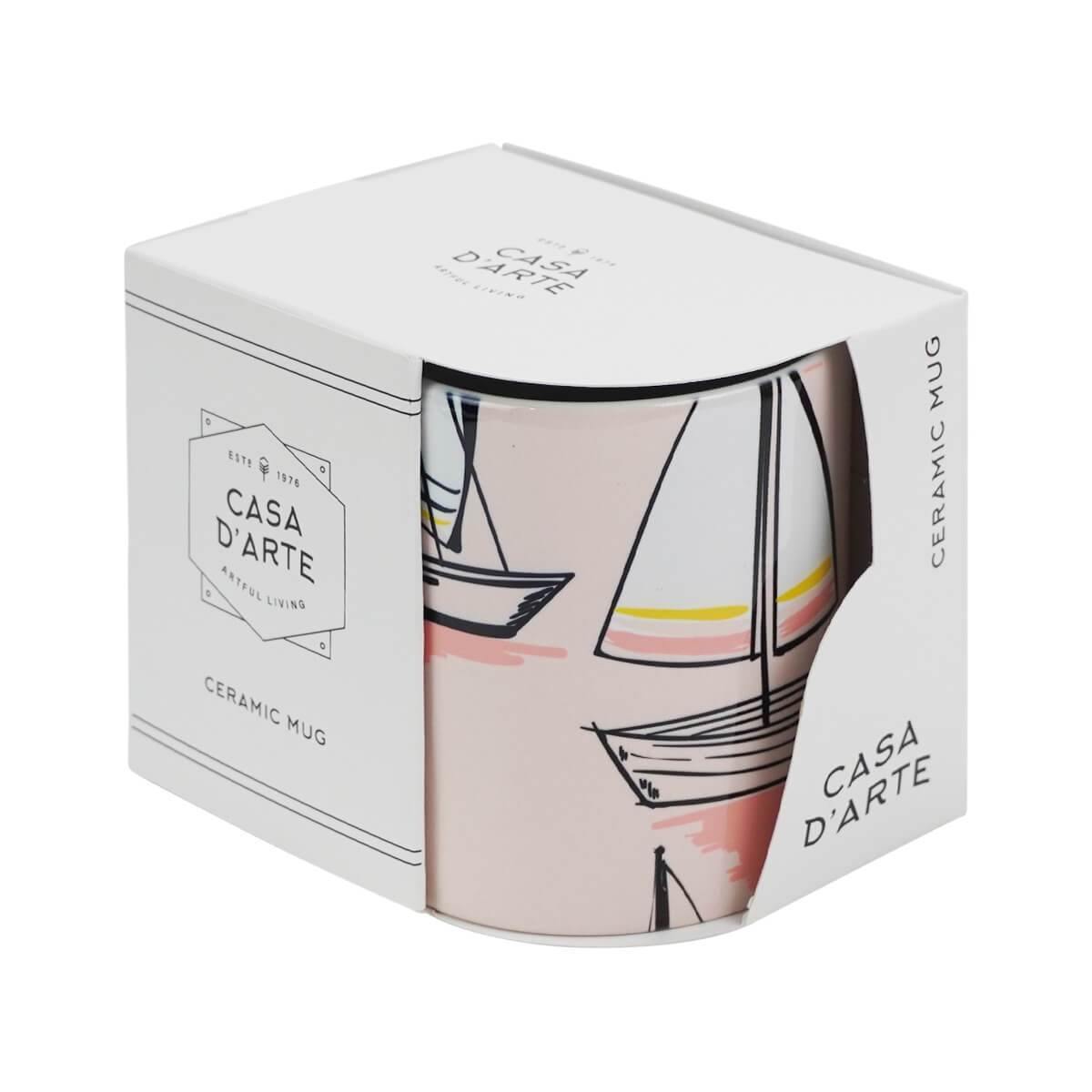 Ceramic Mug Sailing Boats - Red Earth Market