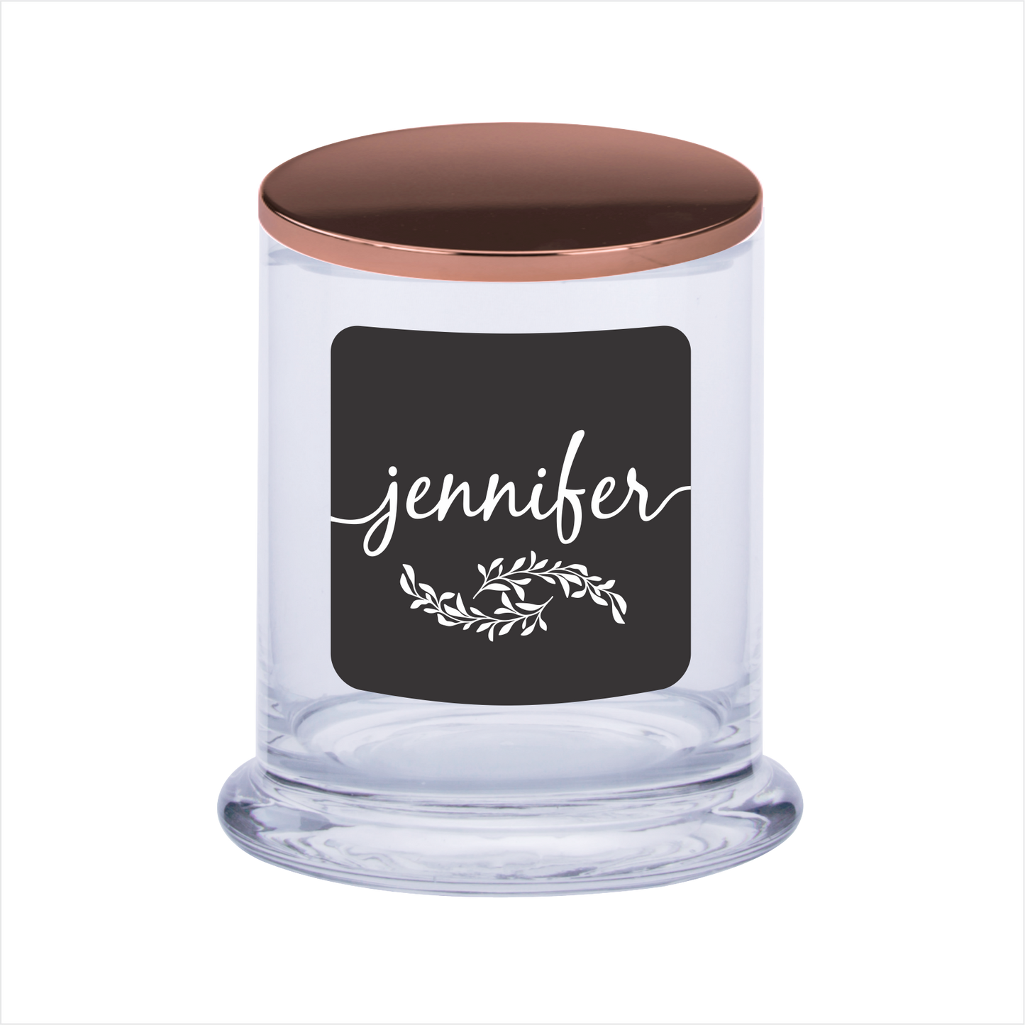 Personalised Scented Candle Gift Black Label With Laser Engraved Lid - fair-dinkum-gifts