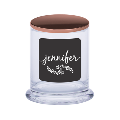 Personalised Scented Candle Gift Black Label With Laser Engraved Lid - fair-dinkum-gifts