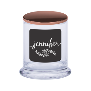 Personalised Scented Candle Gift Black Label With Laser Engraved Lid - fair-dinkum-gifts