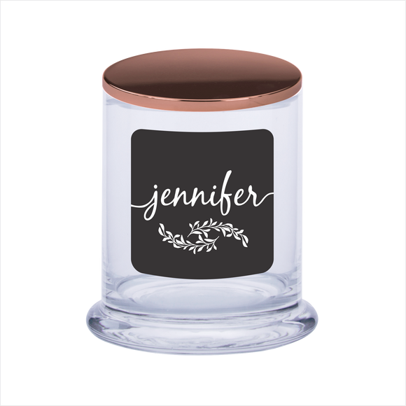 Personalised Scented Candle Gift Black Label With Laser Engraved Lid - fair-dinkum-gifts